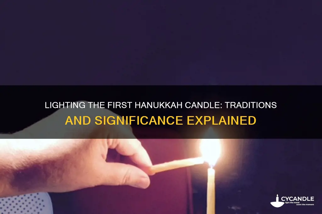 what candle do we light on the first of hanukkah