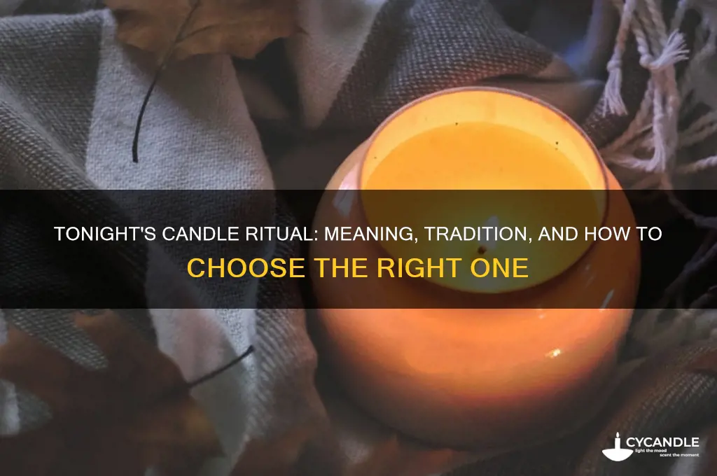 what candle do we light tonight