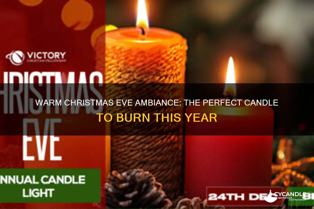 what candle do you burn on christmas eve