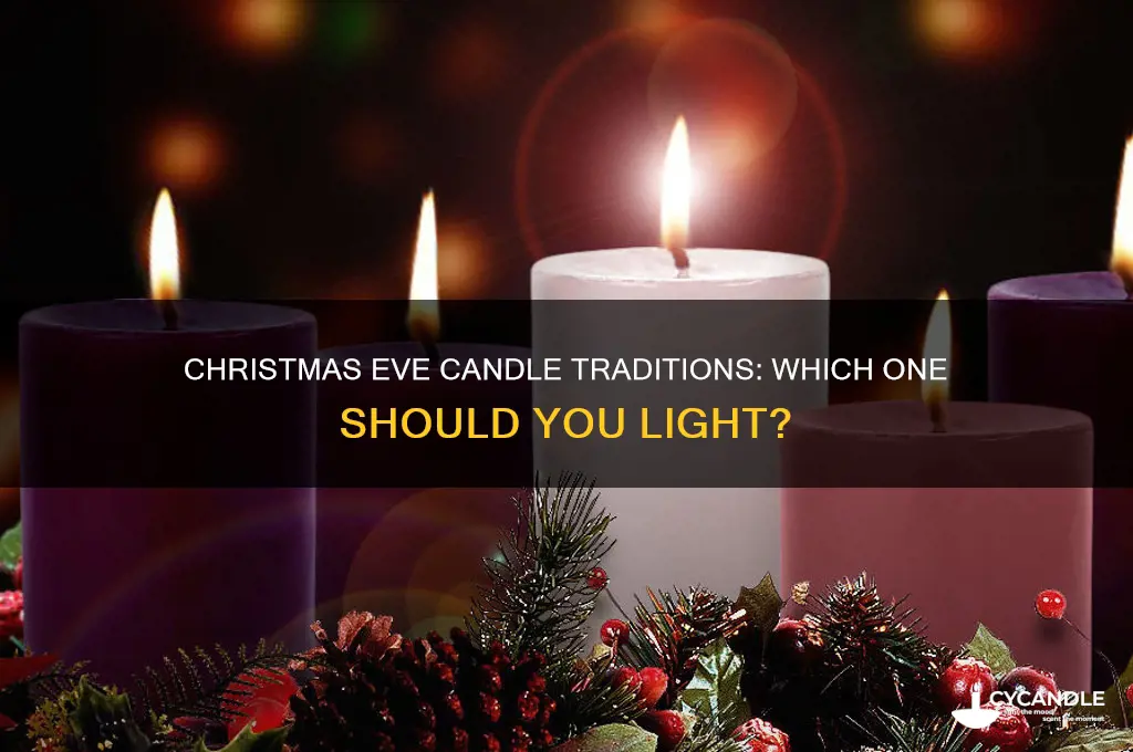 what candle do you light on christmas eve