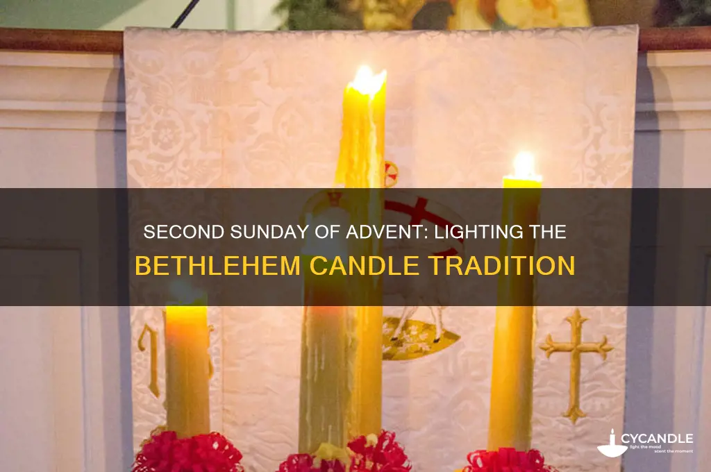 what candle is lit on the second sunday of advent
