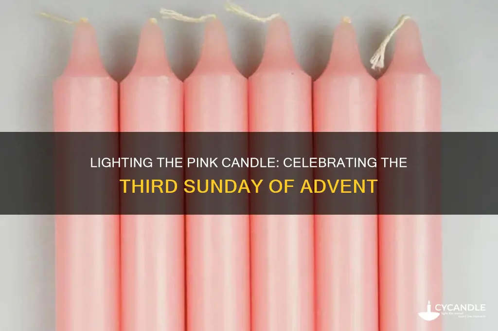 what candle is lit on the third sunday of advent