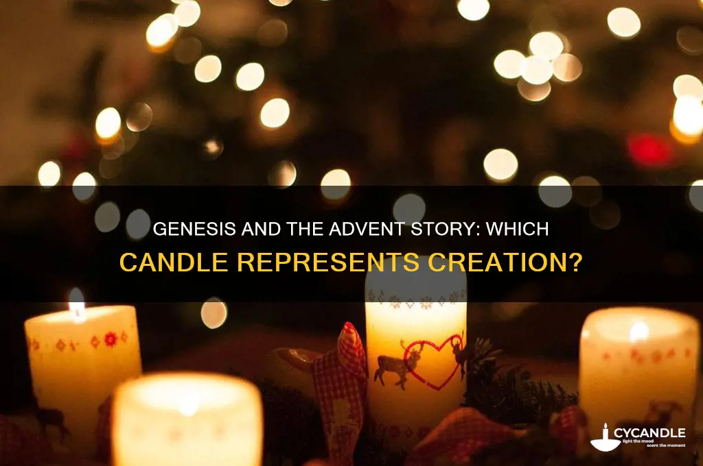 what candle of the advent story does genesis fit