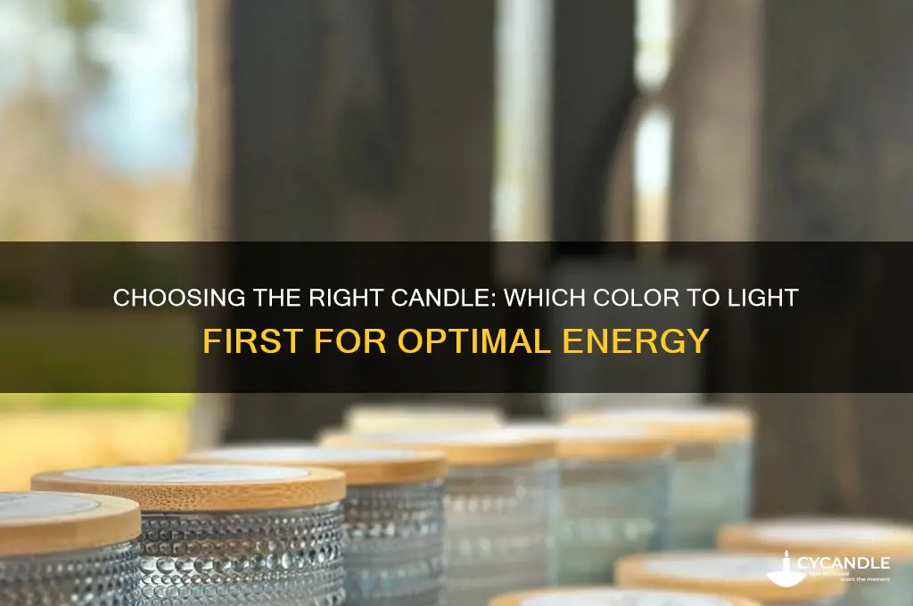 what candle should i light first color