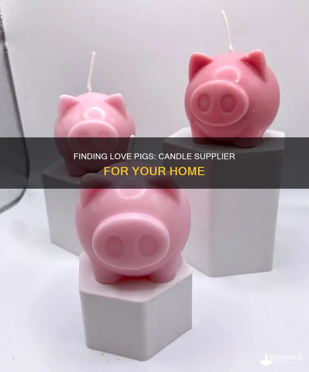 what candle supplier sells the little ceramic love pigs
