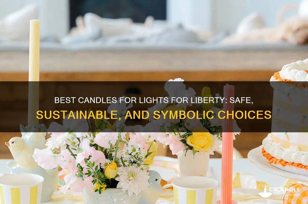what candle to use for lights for liberty event