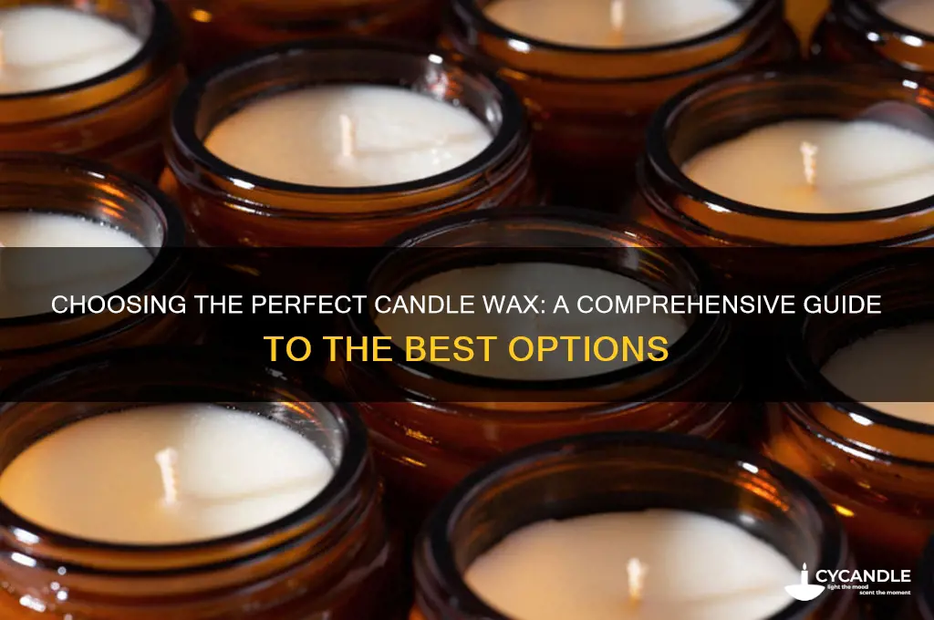 what candle wax is best
