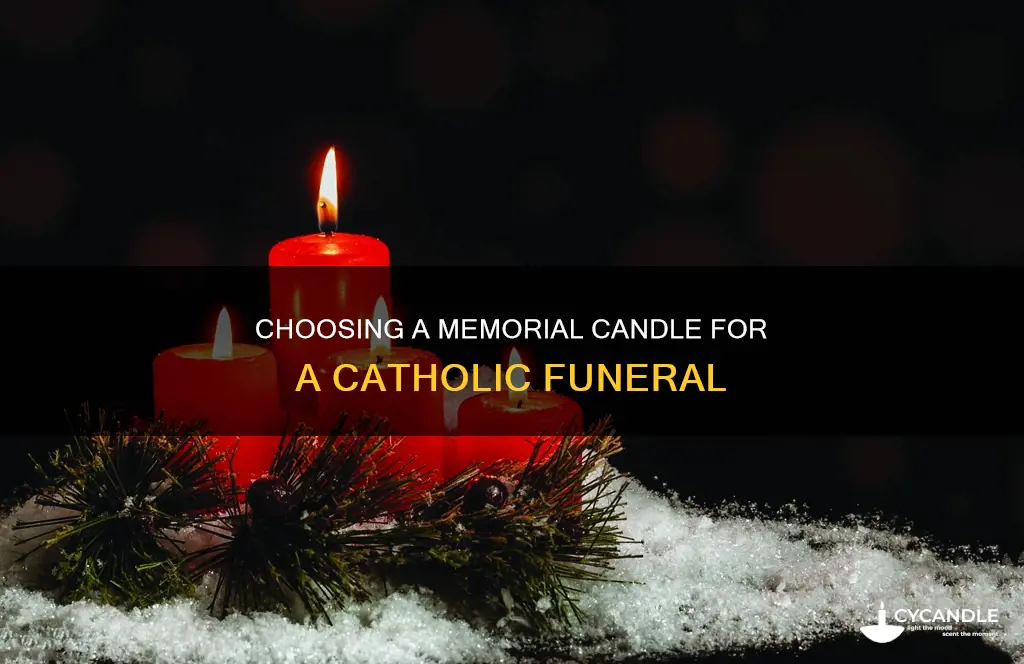 what candle when someone dies catholic