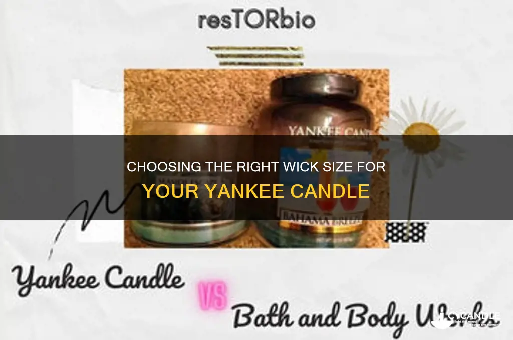 what candle wick size for a yankee candle