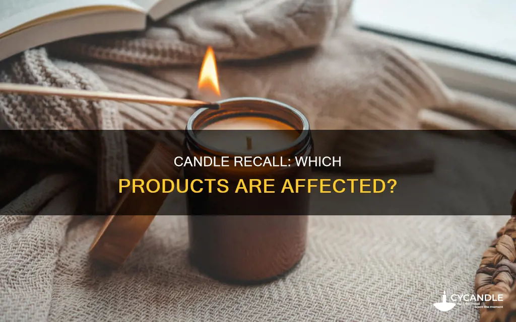 what candles are being recalled