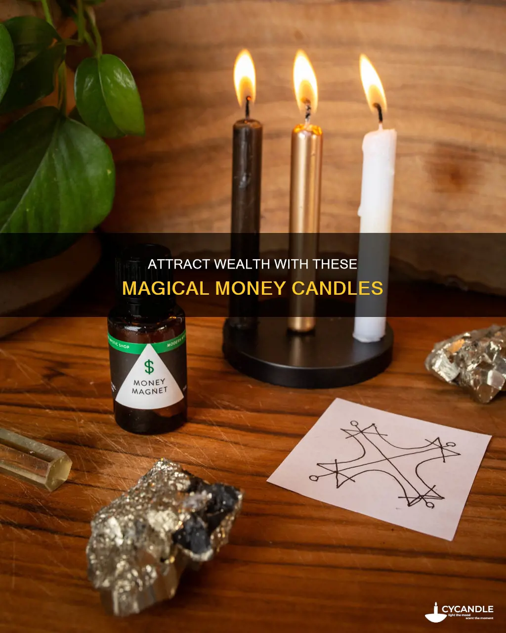 what candles are good for attracting mone