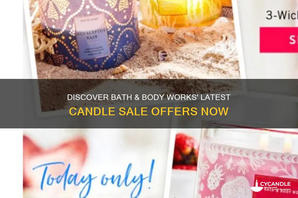 what candles are on sale at bath & body works