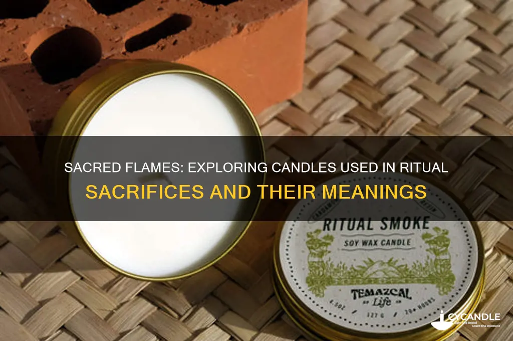 what candles are used during sacrifices