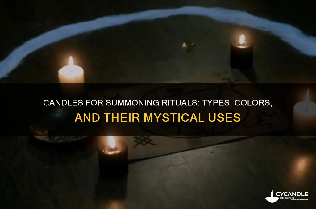 what candles are used for summoning ritual