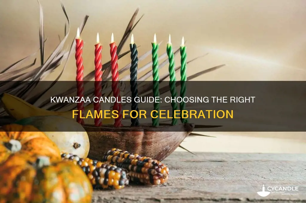 what candles do i burn for kwanzaa
