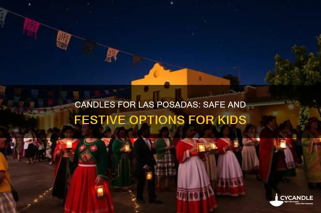 what candles do the children use for las posadas