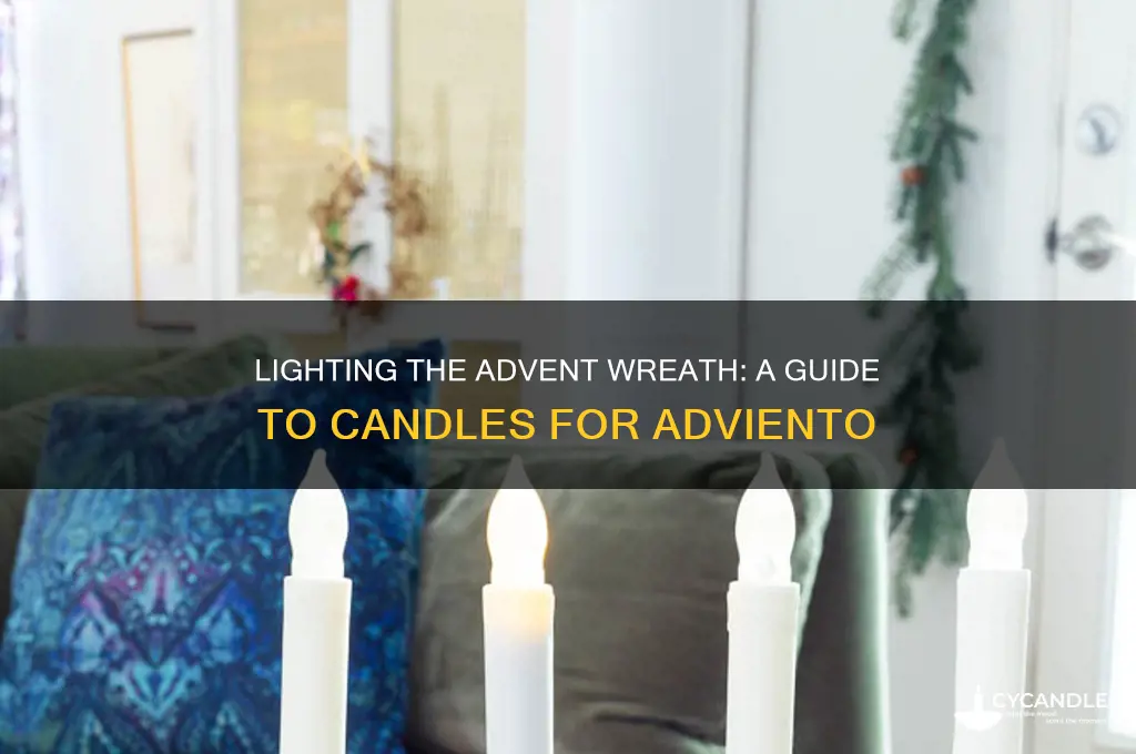 what candles do you light on adviento