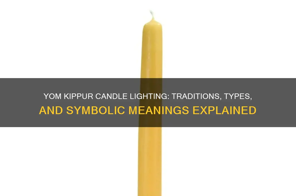 what candles do you light on yom kippur