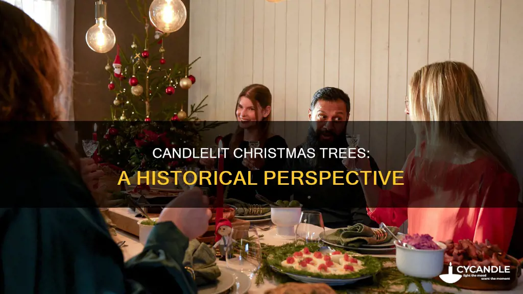 what candles first represented on christmas trees