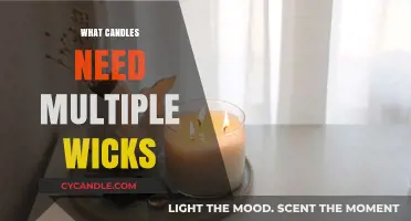 Why Some Large or Wide Candles Require Multiple Wicks to Burn Evenly