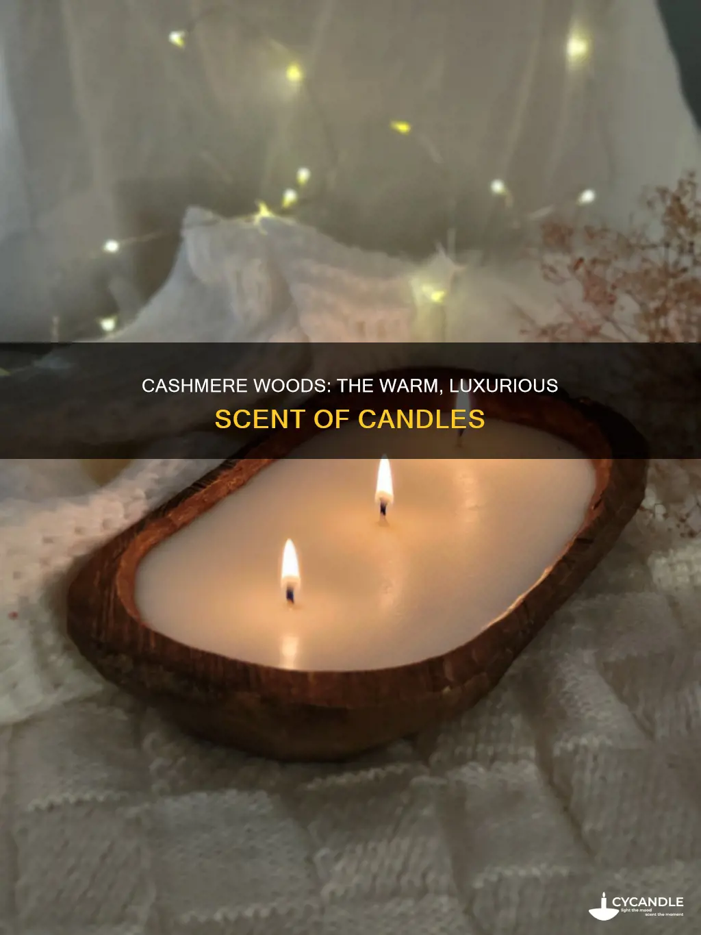 what candles smell like cashmere woods