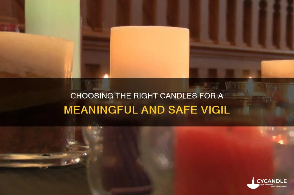 what candles to use for a vigil