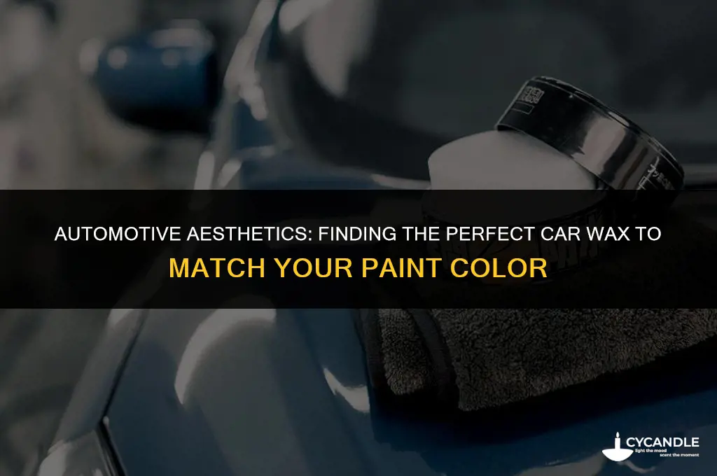 what car wax matches paint color