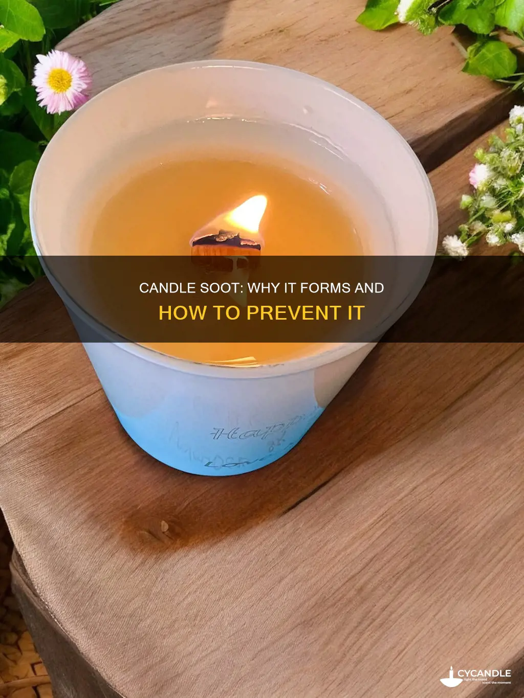 what causes black soot from candles