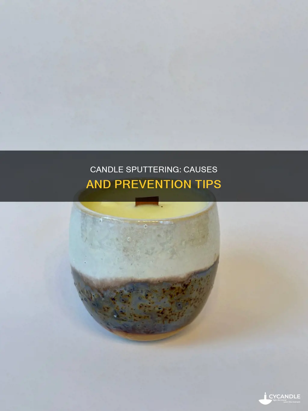 what causes candle to sputter