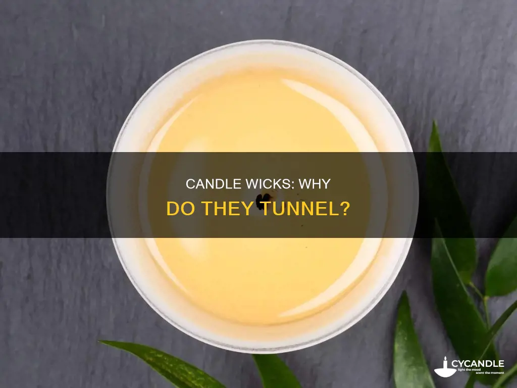 what causes holes in candles