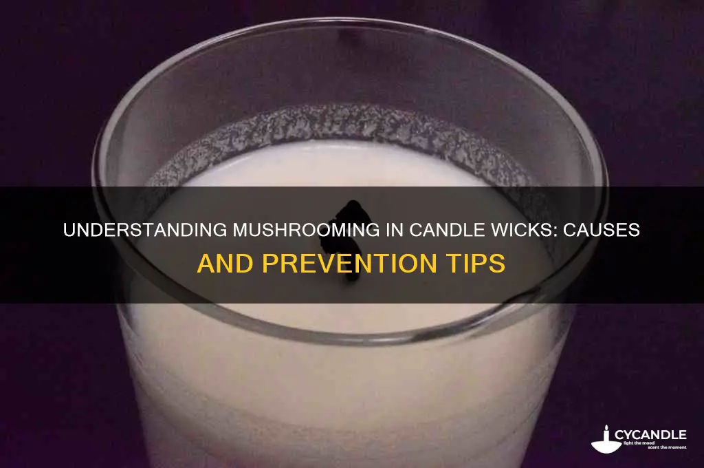 what causes mushrooming in candle wicks