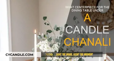 Centerpiece Ideas for a Dining Table Under a Candle Chandelier