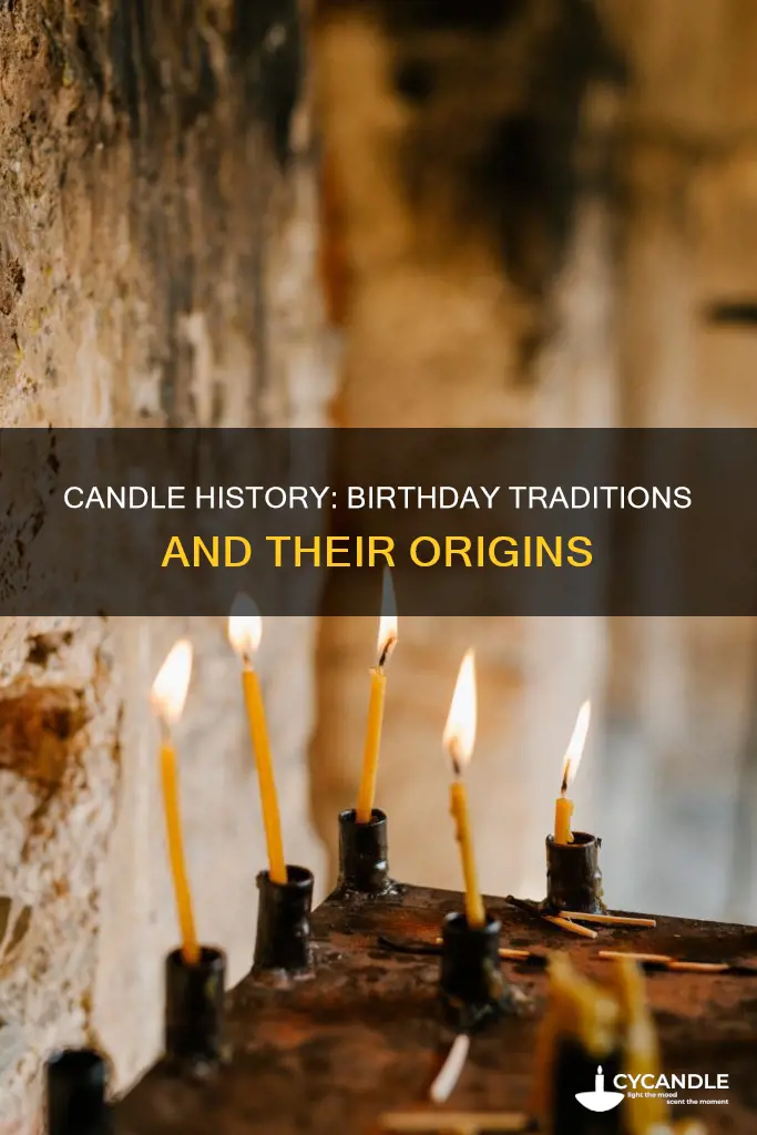 what century did birthday candles originate