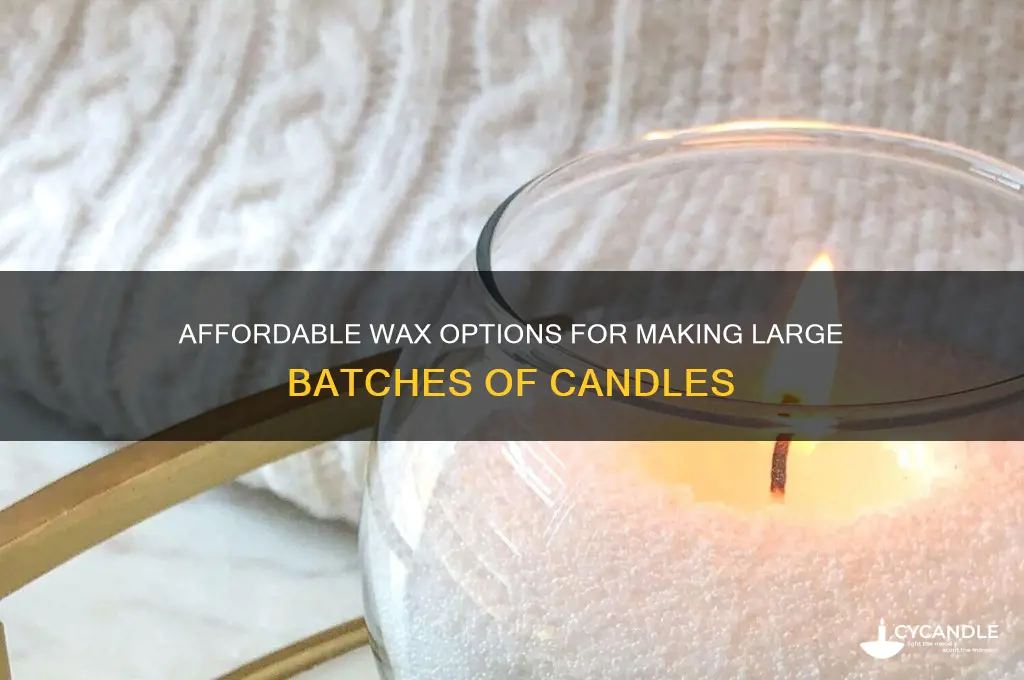 what cheap wax for candle lot