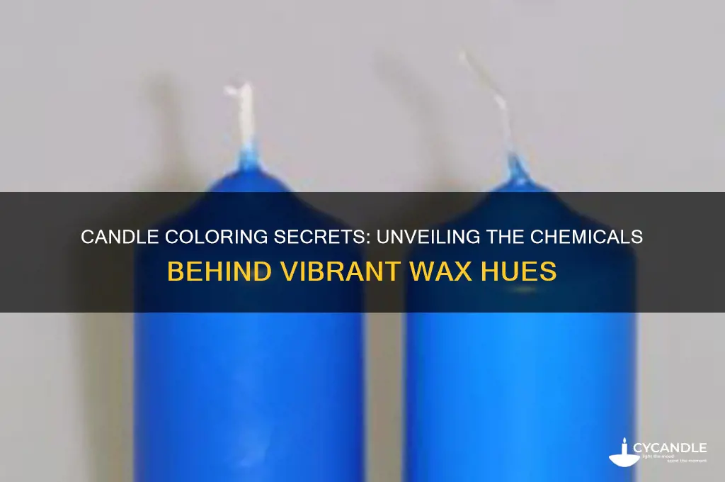 what chemical do they use to color candles