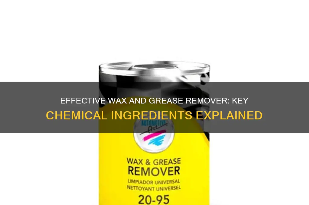 what chemical is wax and grease remover