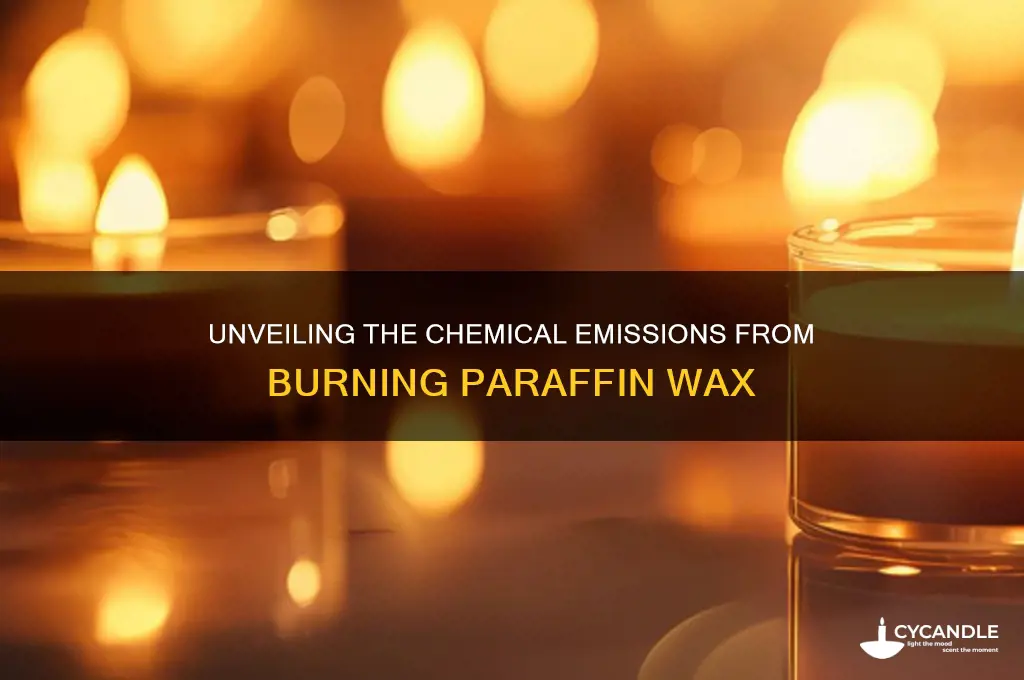 what chemicals do paraffin wax release when burned