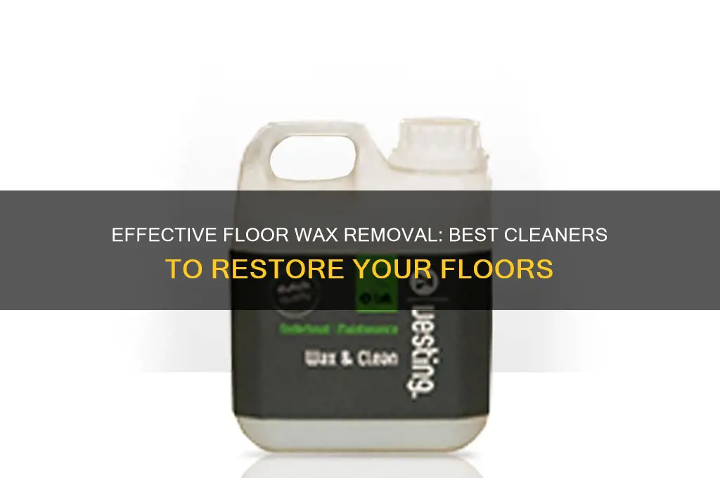 what cleaner removes floor wax
