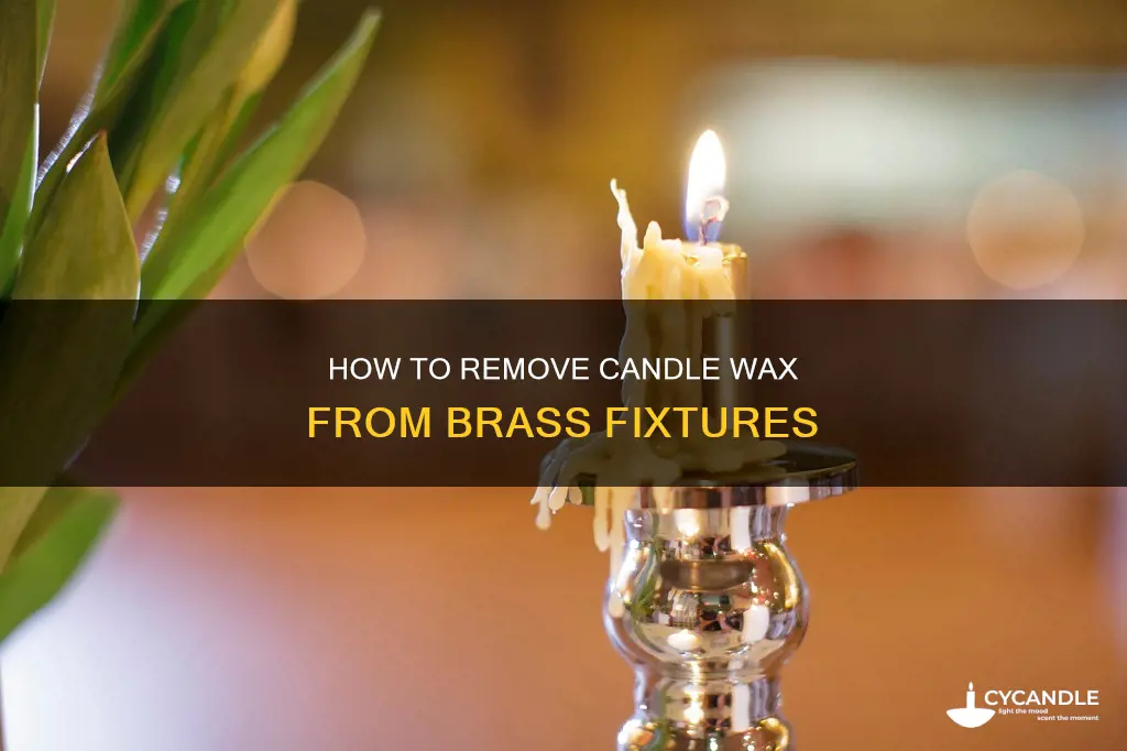 what cleans candle droppings off brass