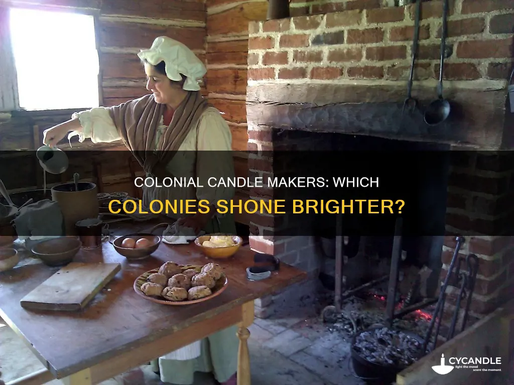 what colonies had lots of candle makers