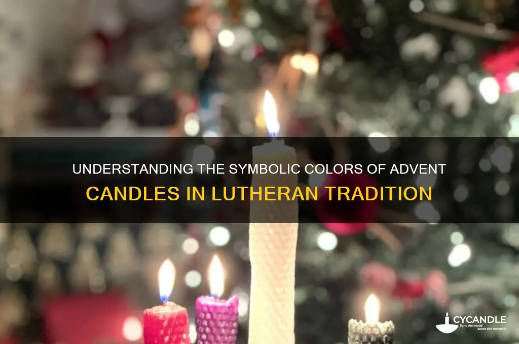 what color are advent candles for lut