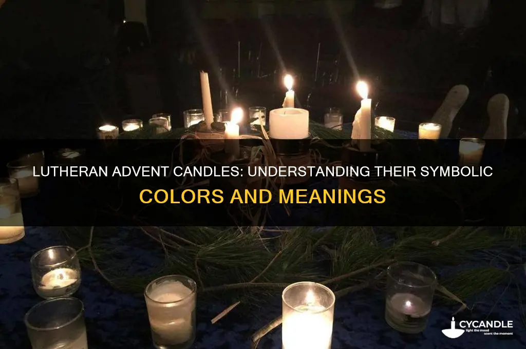what color are advent candles for lutherans