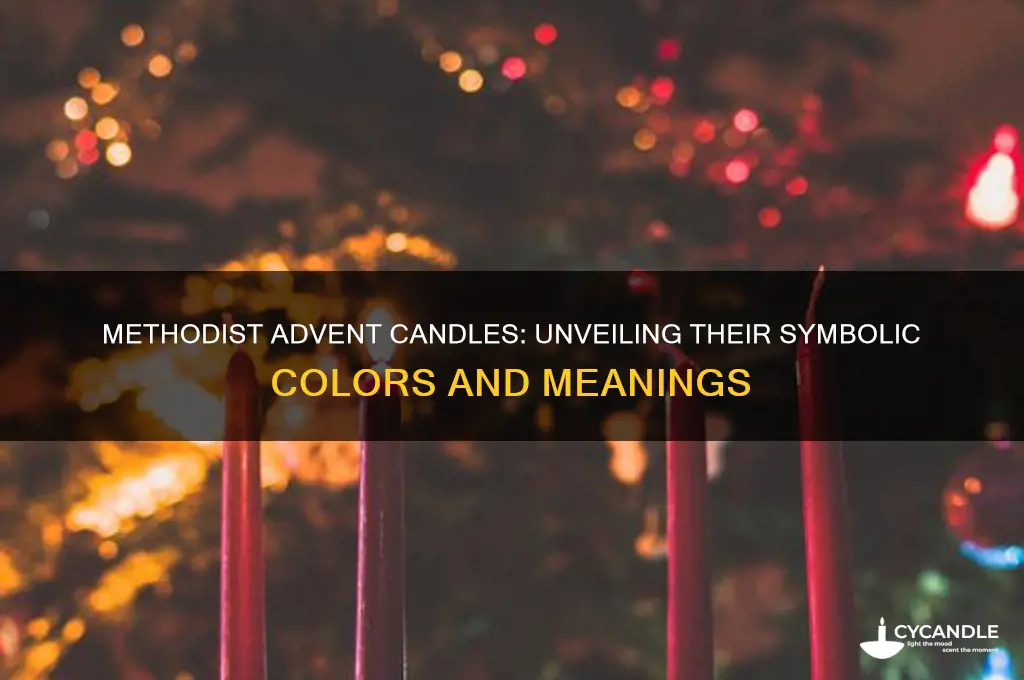 what color are methodist advent candles