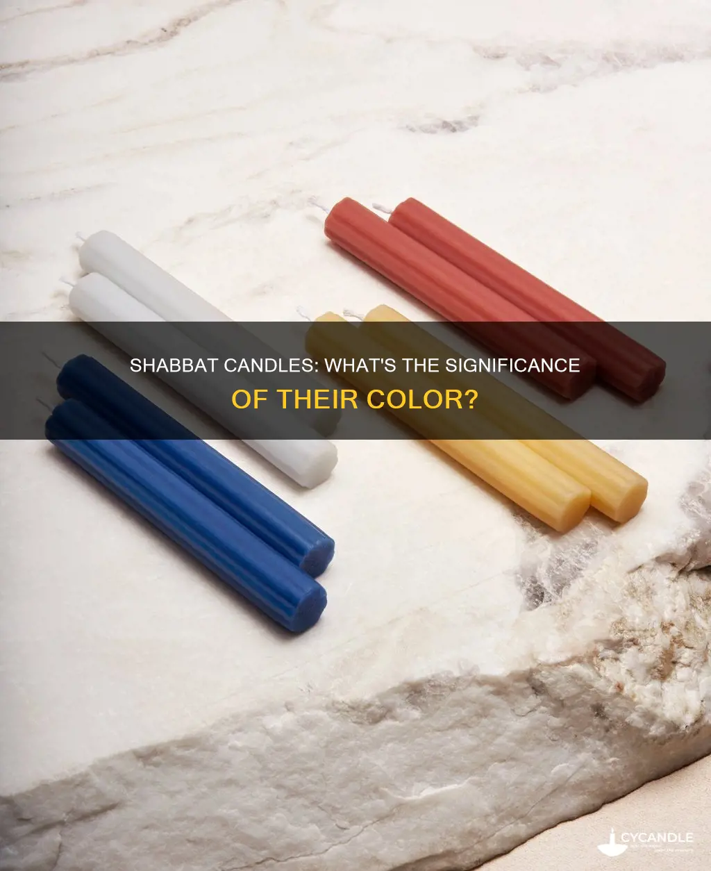 what color are shabbat candles