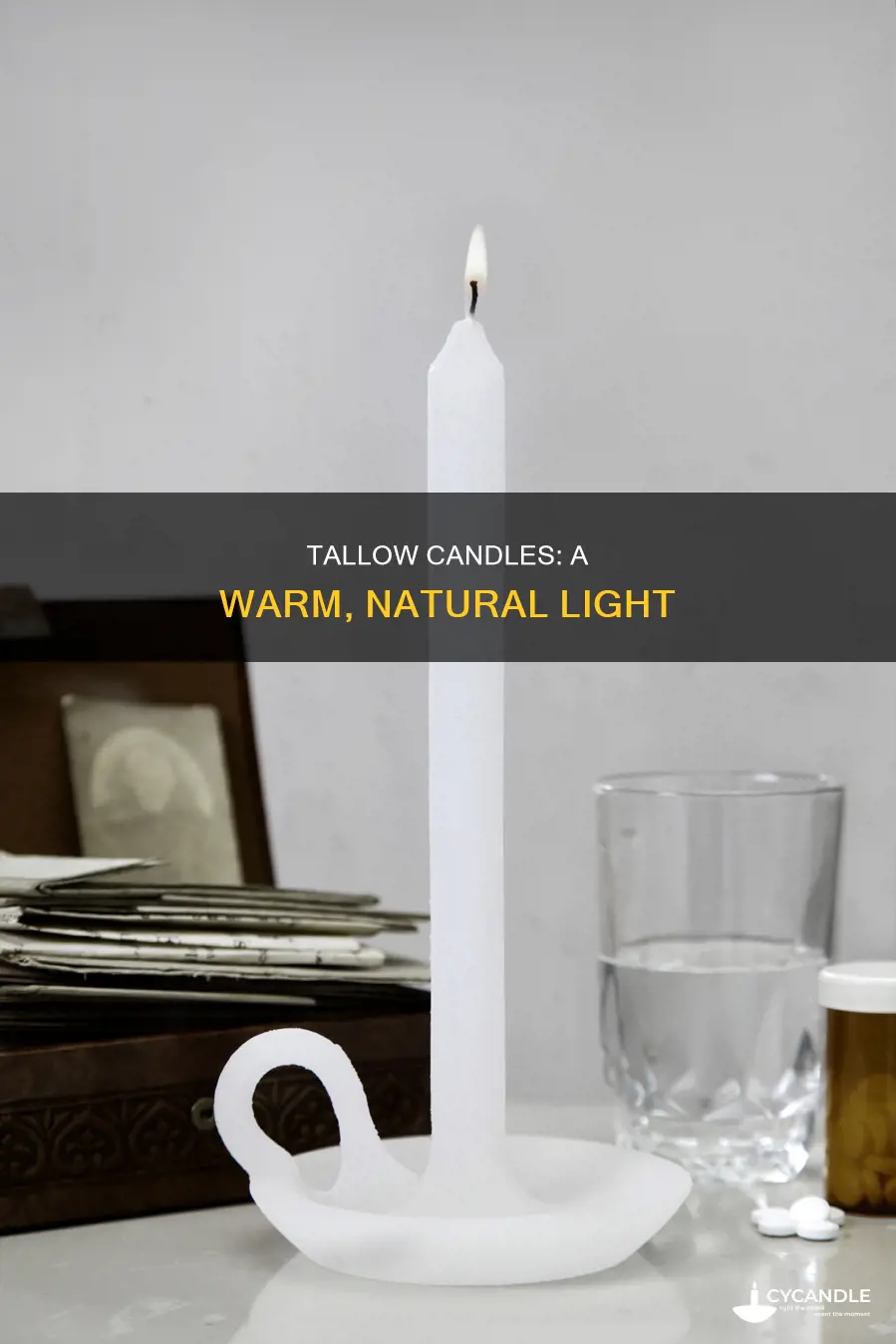 what color are tallow candles