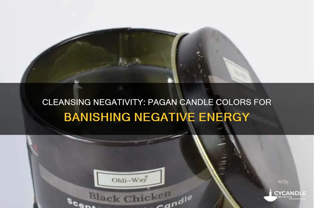 what color candle do pagen use to remove negativity