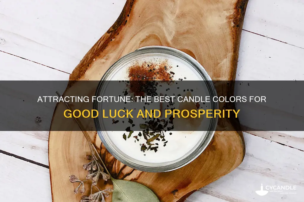 what color candle do you burn for good luck
