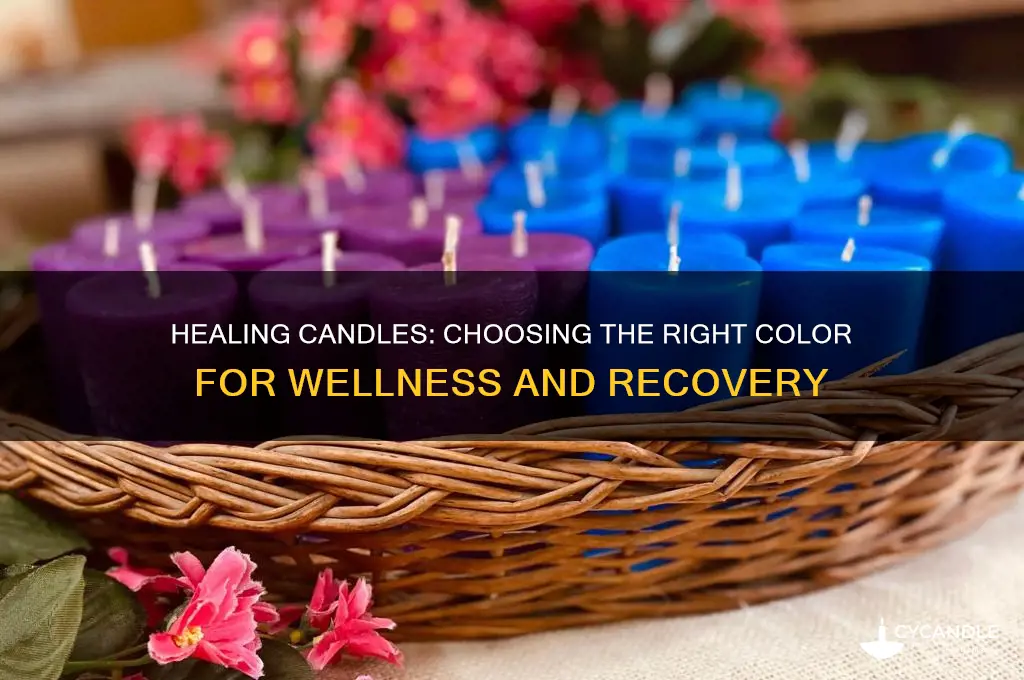 what color candle do you light for healing