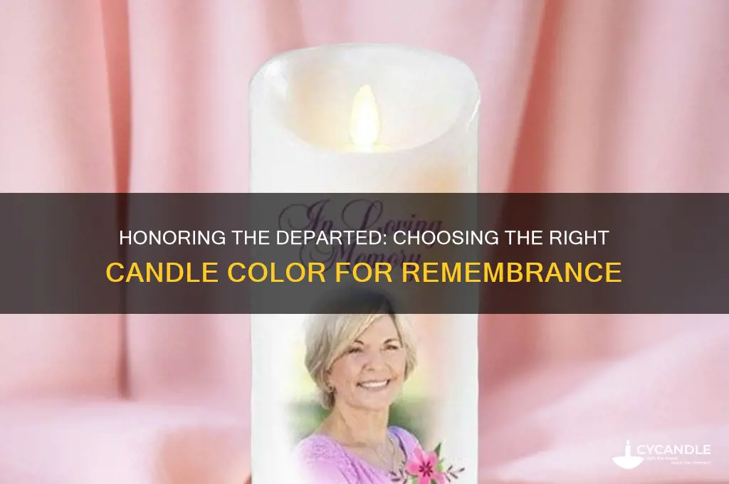 what color candle do you light for the dead