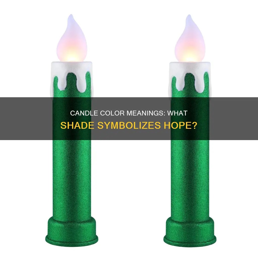 what color candle represents hope